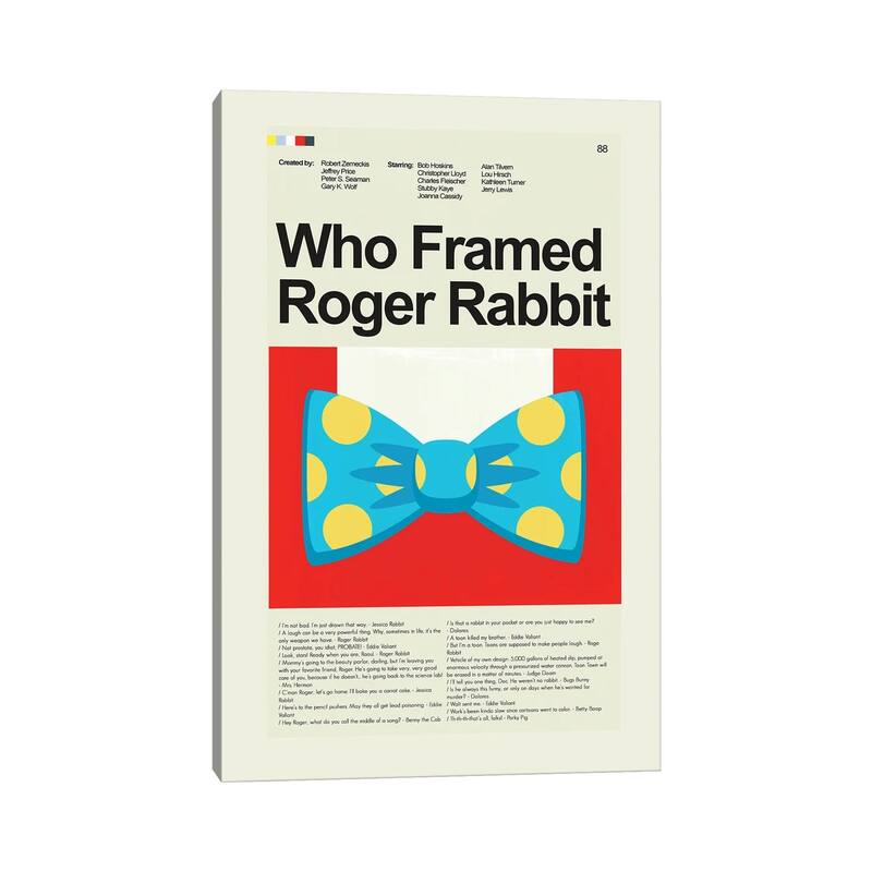 iCanvas "Who Framed Roger Rabbit" by Prints and Giggles by Erin